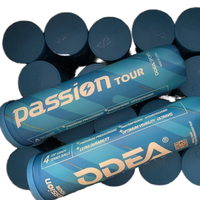 Balle de tennis Odil Premium Passion ITF pour entraînement et matchs, en caoutchouc durable, haute élasticité, résistante aux chocs, pression d'air 66 mm 56 g, rebond optimal