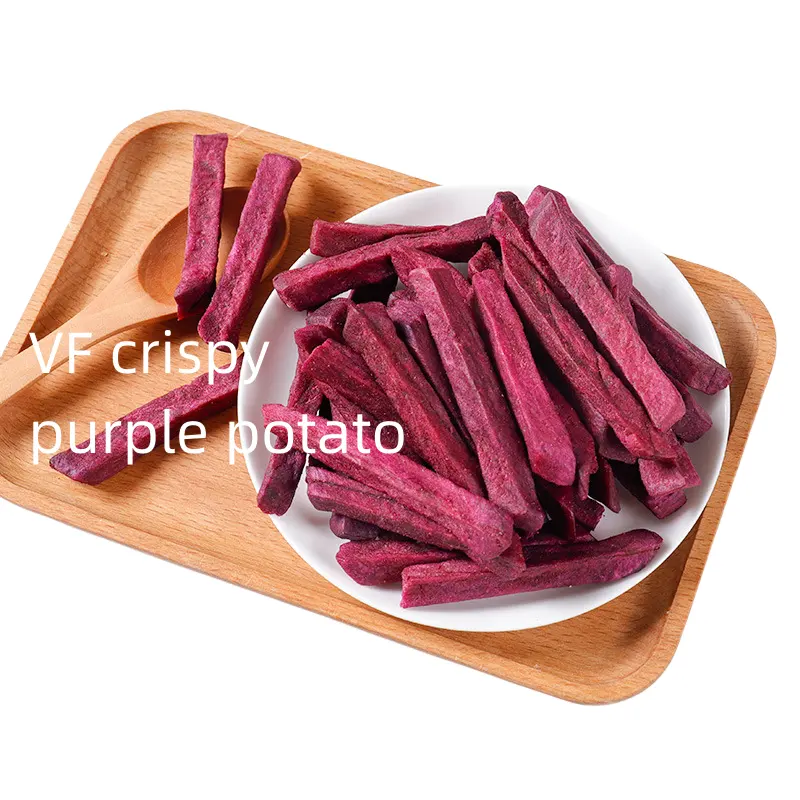 OEM оптом вакуумные жареные vf Хрустящие овощи продукты сушеный фиолетовый картофель овощные закуски