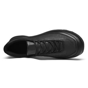 Zapatos Casuales de Cuero de Vaca de Primera Calidad, Color Negro Neutro, Ligeros, Cómodos y Suaves, Estilo Walking, Tendencia 2026 - Product Image 4