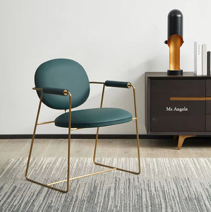 Offre Spéciale de haute qualité pour salle à manger chaises de salle à manger scandinaves en velours rouge <span class=keywords><strong>chaise</strong></span> de salle à manger en cuir italien et chrome - Product Image 4