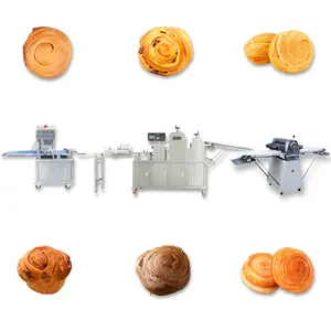 Shanghai automatische Brotproduktionslinie aus Edelstahl Tausende Schichten Brotmaschine