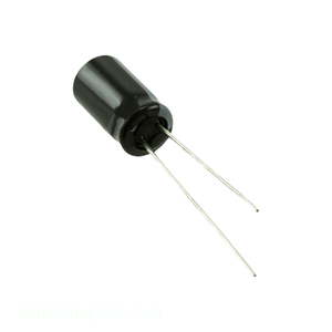 Distribuidor Autorizado: Condensador de Aluminio CAP ALUM 1UF 20% 450V RADIAL TH 1 uF de Montaje a Través de Orificio 450PK1MEFC6.3X11 - Product Image 1