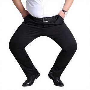 Pantalones de Vestir Formales de Verano para Hombre, Talla Grande, Ligeros, Transpirables, Holgados, Elásticos, Sin Arrugas, Rectos, para Oficina - Product Image 3