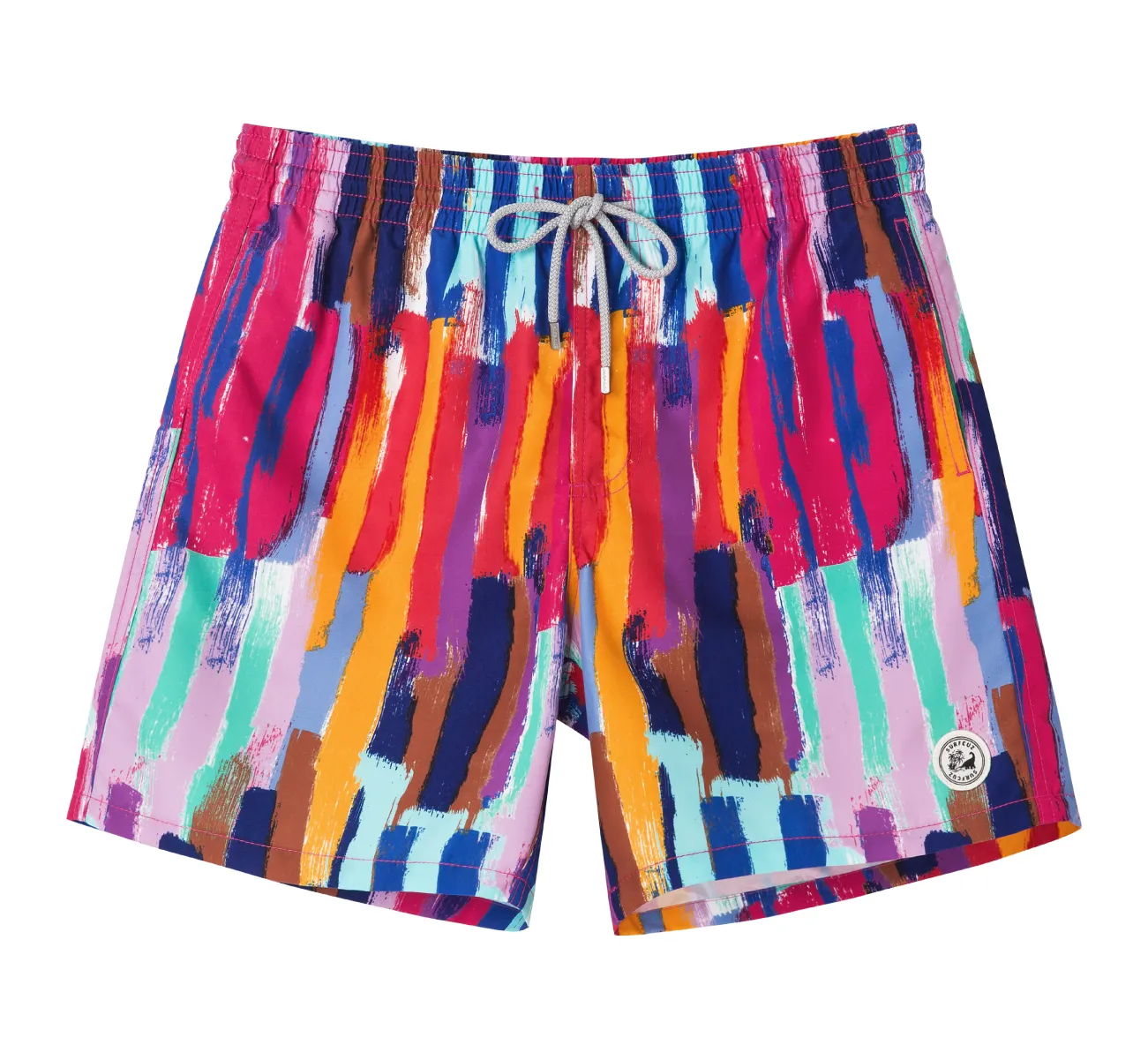 Custom father and son swim shorts 4 way stretch short swim trunk