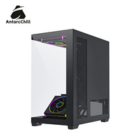 AntarcChill Black Mid Tower Dual Compartment PC Case Support MATX ITX 240 Radiator USB 3.0 Wholesale