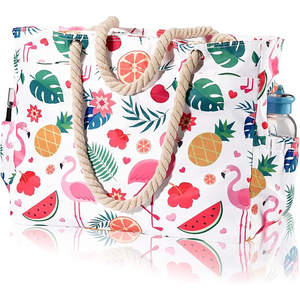 Bolsas de Compras Reutilizables Personalizadas con Logotipo, Ecológicas, MOQ Bajo, Bolsas de Supermercado, Bolsas de Playa, Bolsas de Lona - Product Image 3