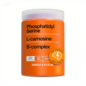 Phosphatidylsérine 600MG & <span class=keywords><strong>L</strong></span>-Carnosine Capsules-Complément alimentaire naturel pour le cerveau-Puissant <span class=keywords><strong>de</strong></span> qualité alimentaire alternative - Product Image 1