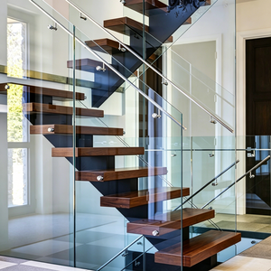 <span class=keywords><strong>Escalier</strong></span> métallique superposé moderne pour hôtel, villa, loft, duplex - Construction <span class=keywords><strong>en</strong></span> acier et bois durable, design suspendu à angle <span class=keywords><strong>droit</strong></span> - Product Image 4