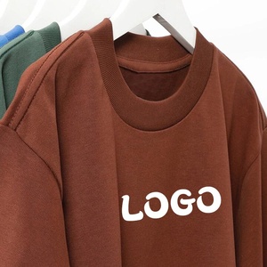 Vente en gros pour hommes de haute qualité Design personnalisé surdimensionné poids lourd vierge uni pour l'impression 100% coton T-shirts Fabricant de t-shirts - Product Image 1