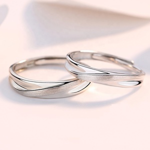 Bán Buôn 925 Sterling Silver Bạc Có Thể Điều Chỉnh Vòng Thời Trang Đơn Giản Thanh Lịch Độc Đáo Cho Nam Giới Phụ Nữ Hợp Thời Trang Engagement Quà Tặng - Product Image 3