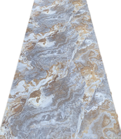 Panneau mural en PVC effet marbre Calacatta Gold, résistant à l'humidité, pour la décoration des salles de bain et des cuisines