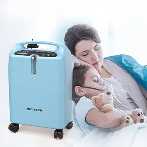 Micitech nebulizador generador de oxígeno concentrador de oxígeno portátil 5l