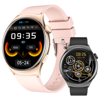 Reloj Inteligente QX10 con Pantalla AMOLED HD de 1.43'' Totalmente Táctil, Relojes Inteligentes Deportivos Resistentes al Agua con Llamadas Bluetooth para Mujeres y Hombres