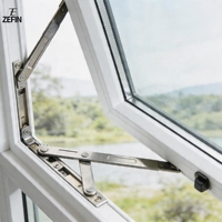 Ventana Abatible de PVC Personalizable para Villa con Apertura Exterior y Aislamiento Acústico Estilo Mediterráneo