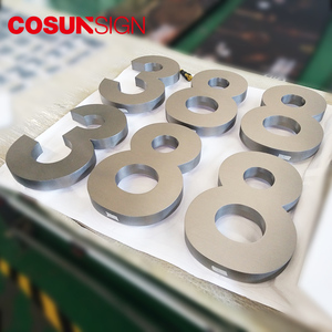 <span class=keywords><strong>Alphabet</strong></span> en acier acrylique 3d pvc, numéro or noir, vente en gros, numéro de porte moderne, numéro de maison flottant, lettre - Product Image 1