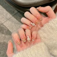 Design #2763/#2765 3D serpent fait à la main presse sur les ongles acrylique haute qualité étincelant strass luxe faux ongles artificiels