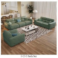 Hochwertiges bequemes L-förmiges Eck-Modular sofa Modernes Wohnzimmer möbel Schwamm leder 3-Sitzer-Sofa