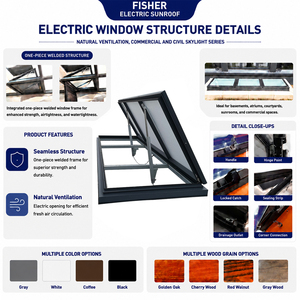 Claraboyas Retráctiles Eléctricas de Aleación de Aluminio para Balcón, Sistema de Ventana Corredera Motorizada Inteligente, Precio - Product Image 3