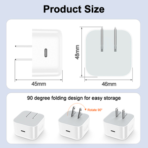 <span class=keywords><strong>Cargador</strong></span> Plegable Portátil de Carga Rápida de 40 W con Cable Tipo C, Enchufe EU/US/UK, <span class=keywords><strong>Cargador</strong></span> Rápido de CC para <span class=keywords><strong>iPhone</strong></span>, Compatible con PD 3.0 - Product Image 5