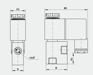 XY-015 прямого действия DC12V DC24V электрические пневматические микро электромагнитные клапаны <span class=keywords><strong>3</strong></span>/2 электромагнитные клапаны мини-клапан для медицинского оборудования - Product Image 6