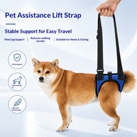 Harnais de Soutien Réglable de Luxe pour Chiens, Respirant, Aide à la Mobilité pour Animaux Âgés, Rééducation Post-Opératoire, avec Bouton