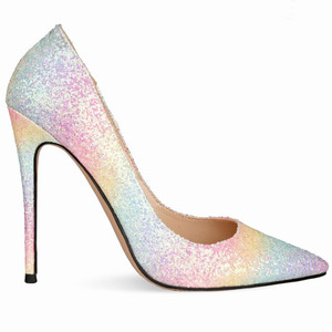 Large Size 45 Women High Heel <b>Shoes</b> Ladies Super High Thin Heel Pumps Multicolor Low-cut Pointed Toe Women Dress <b>Shoes</b> - Product Image 3