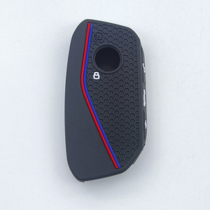 Housse de clé en silicone souple pour <span class=keywords><strong>BMW</strong></span> Série 7 IX I5 M60 X5 X7 X6 IX I7 2023-2025, protection de clé de voiture avec anneaux - Product Image 2
