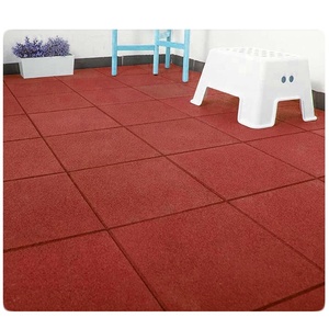 Dalles de sol en granulat de caoutchouc, tapis de caoutchouc sécurisé, revêtement de sol pour CrossFit et fitness - Product Image 5