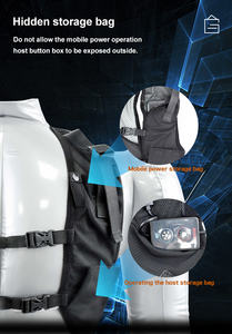 Chaleco Refrigerante con Corrientes de Aire Comprimido, Chaleco de <span class=keywords><strong>Verano</strong></span> con Viento Frío, Traje de Aire Acondicionado Holgado Negro - Product Image 4