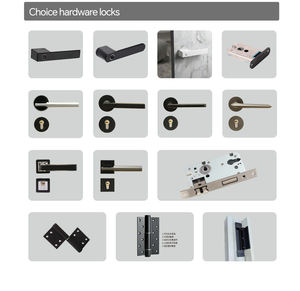 Porte moderne en bois et aluminium Offre Spéciale Extérieur Intérieur Chambre Portes en aluminium imitation bois Portes en aluminium à grain de bois - Product Image 6