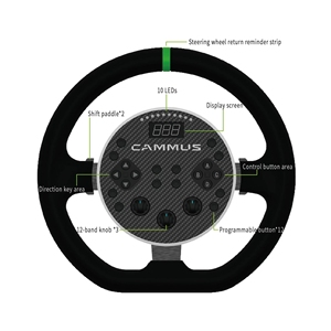 Cammus C5 Ổ Đĩa Trực Tiếp 7nm Cơ Sở Chơi Game Ban Chỉ Đạo Bánh Xe 2 Trong 1 Lực Lượng Lái Xe Đua Mô Phỏng Bánh Xe Và Bàn Đạp - Product Image 2