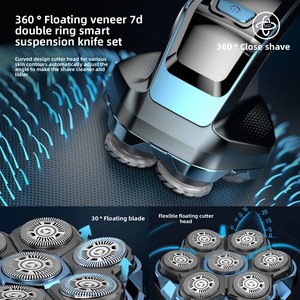 Afeitadora Eléctrica Rotatoria Magnética 7D Flotante, Impermeable IPX6, Lavable, para Cabeza Calva, Uso en Autocaravanas y Hoteles, Venta al por Mayor - Product Image 2