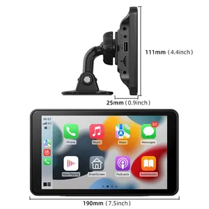 Grandnavi 7 inch đài phát thanh xe Carplay Android Màn hình tự động màn hình di động không dây Carplay màn hình