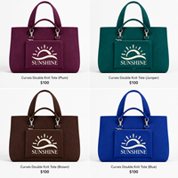 Sac fourre-tout en polyester jacquard tricoté, personnalisé avec logo, motif dessin animé, petit MOQ, éco-responsable, avec poche intérieure personnalisée, décontracté pour femme, avec long ruban