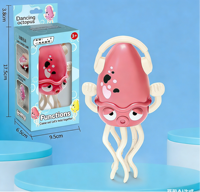 Jouet électrique en plastique pieuvre magique dansante pour enfants - Jouet anti-stress à tirer et ramper pour les nouveautés personnalisées