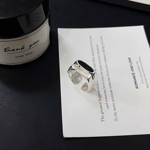 Silver Ruitai S925 Sterling Silver Geometric Minimalist Index Finger <b>Ring</b> For Women Everyday Wear - Product Image 3