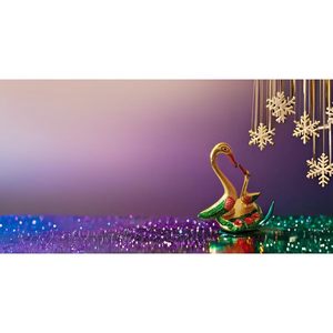 PARIJAT HANDICRAFT Aluminium Paire Kissing Duck Statue Multicolore Peint Vastu Sculpture Décorative pour Maison Bureau Table Bureau - Product Image 5