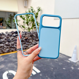 เคสโทรศัพท์ลายเกราะสุดฮิต สองสี พร้อมปุ่มสัมผัสแบบ Al กันกระแทก ป้องกันโทรศัพท์ สำหรับ <span class=keywords><strong>iPhone</strong></span> 15 16 17 <span class=keywords><strong>Pro</strong></span> <span class=keywords><strong>Max</strong></span> - Product Image 2