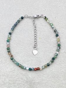 Indian Agate <b>Bracelet</b> Dainty Gemstone Jewelry Micro Faceted <b>Beads</b> Crystal <b>Bracelet</b> Minimalist Jewelry Tiny Gemstone <b>Bracelet</b> - Product Image 3