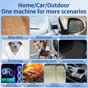 Ventilateur électrique turbo rechargeable 4 en 1, 52 m/s, <span class=keywords><strong>souffleur</strong></span> d'air portatif avec vitesse réglable, OEM ODM disponible avec aspirateur - Product Image 6