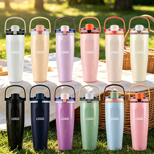 Gobelet isotherme portable de 1200 ml (40 oz) à double paroi sous vide, grande capacité, pour fruits, sport et extérieur, vierge pour sublimation - Product Image 1