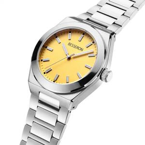 Besseron 316L Stainless Steel Shiny Bezel Various Color Custom Design <b>Quartz</b> <b>Men</b> <b>Watches</b> - Product Image 5