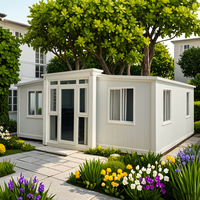 Casa Container Espandibile con 3 Camere da Letto, Casa Prefabbricata di Lusso in Container da 40 Piedi