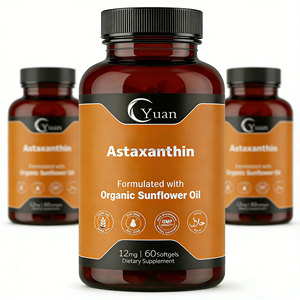 Suplemento de Astaxantina de Marca Privada OEM/ODM de Alta Calidad, Suplementos Dietéticos de Astaxantina de 12 mg, 60 Cápsulas Blandas - Product Image 5