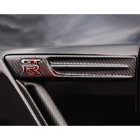 Remplacement d'emblème d'aile en fibre de carbone R35 pour Nissan R35 GTR 2008-2016