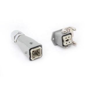 Connettore di alimentazione per impieghi gravosi HA-004-<span class=keywords><strong>M</strong></span> 10 Ampere 4P con pin in PE, simile a HAN - Product Image 5