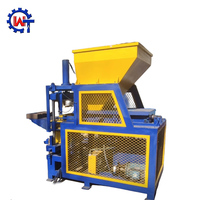 Machines à blocs de terre compressée WT4-10, machines à fabriquer des briques, machine à briques automatique à emboîtement