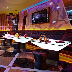 بيع بالجملة أثاث النادي صالة ليلية حدث حانة حفل زفاف نادي متوهجة داخلي خارجي ليد بار طاولة قهوة بلاستيكية - Product Image 4