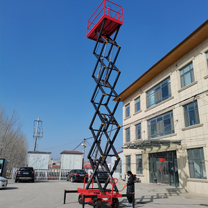 Sistema de Elevación Eléctrico de Alta Potencia, Plataforma Elevadora de Tijera Plegable para Trabajos Aéreos Industriales - Product Image 5