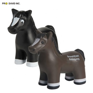 Promotional Toy Print Logo Custom Pu <b>Squeeze</b> Toy Stress <b>Ball</b> in Horse Model - Product Image 2